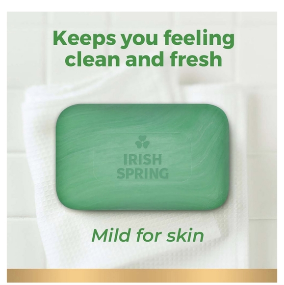 Irish Spring Bar Soaps 4oz Bars Original Clean Deodorant Soap Lot Of 20 - New - Picture 8 of 9